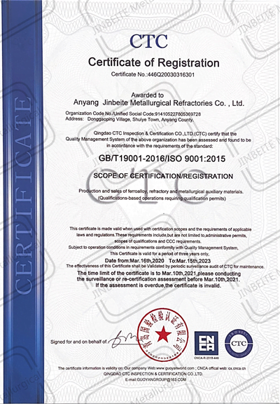 CTC certification